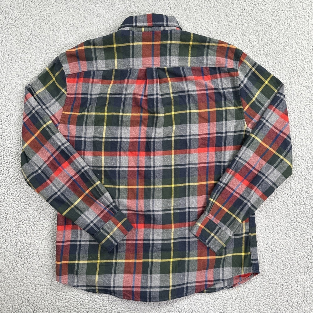 Johnnie-O Hangin Out Flannel Shirt Men Large Multicolor Tartan Plaid Embroidered - Picture 16 of 16